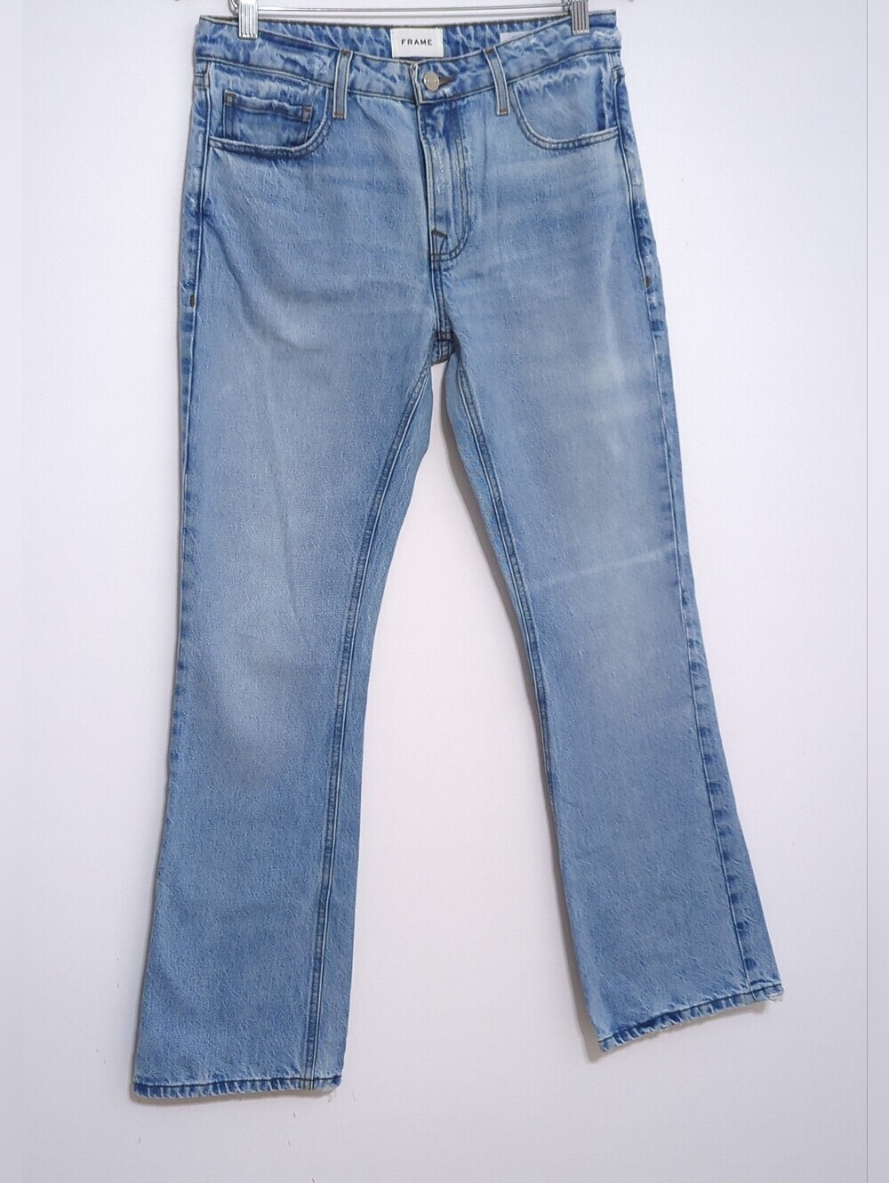 Frame The Low Boot Jeans Light Wash Low Rise 90s Y2K Denim 27 - Picture 4 of 9